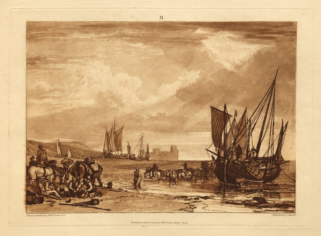 Szene an der französischen Küste von Joseph Mallord William Turner