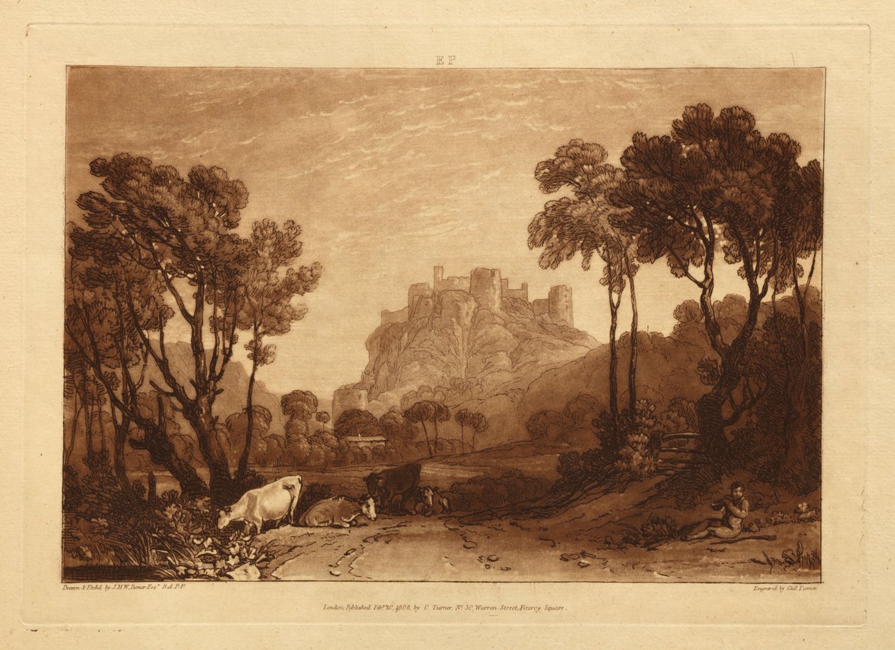 Das Schloss über den Wiesen von Joseph Mallord William Turner