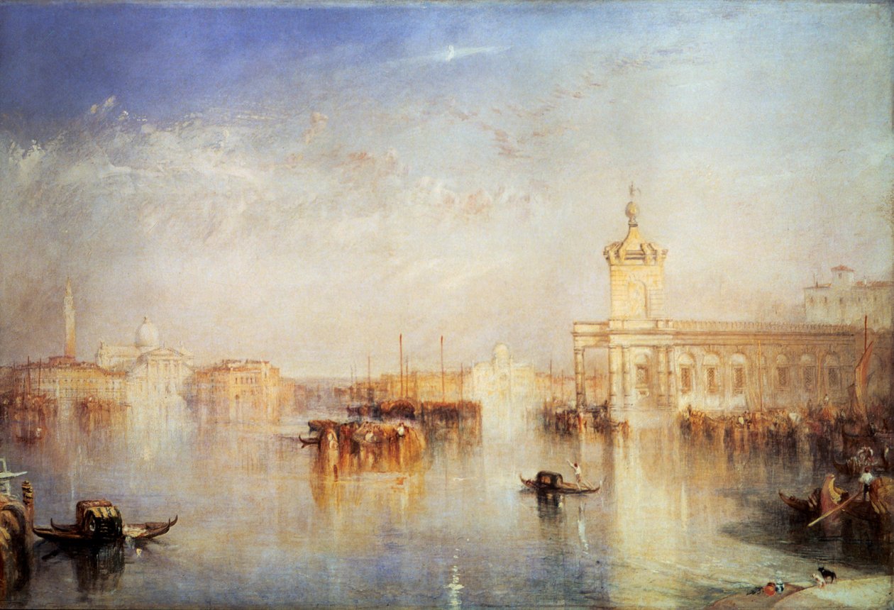 Die Dogana, San Giorgio, Citella, von den Stufen der Europa, Venedig, 1842 von Joseph Mallord William Turner