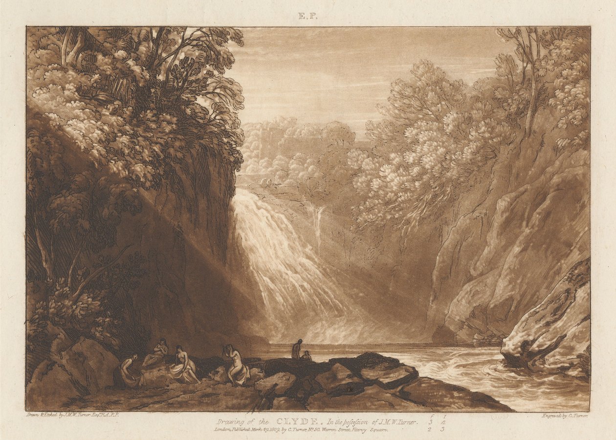 Die Zeichnung des Clyde von Joseph Mallord William Turner