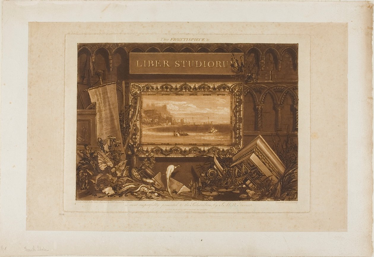 Das Frontispiz zu Liber Studiorum von Joseph Mallord William Turner