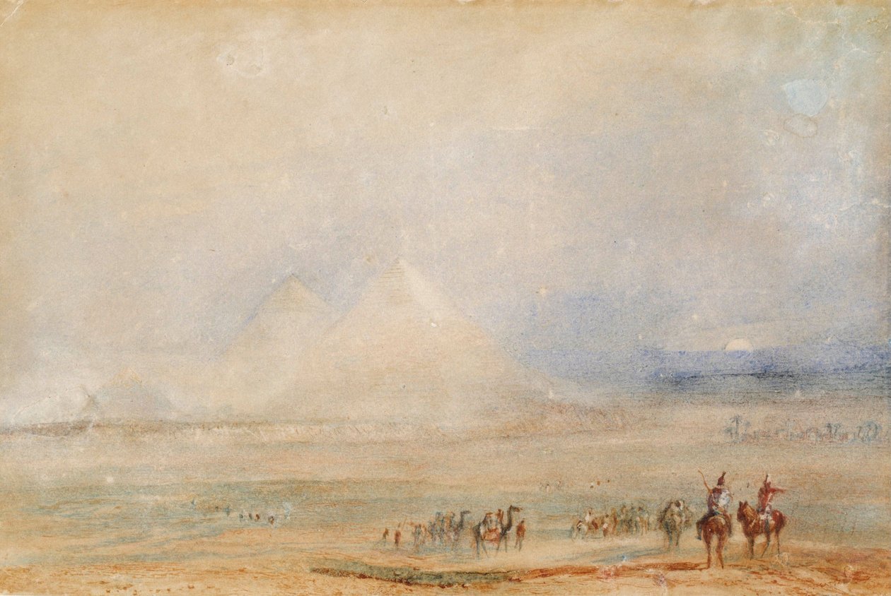 Die Pyramiden von Gizeh von Joseph Mallord William Turner