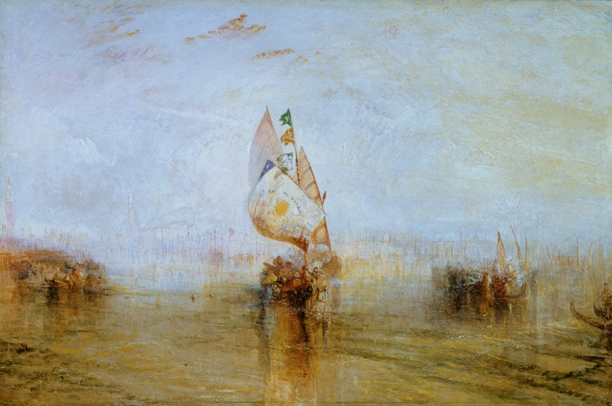 Die Sonne von Venedig geht zur See, 1843 von Joseph Mallord William Turner
