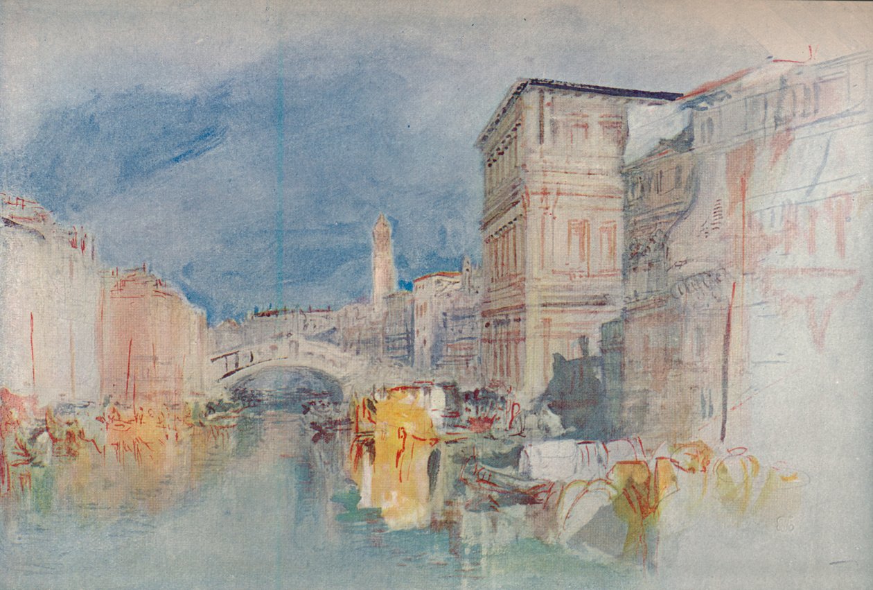 Venedig: Casa Grimani und die Rialto, 1909 von Joseph Mallord William Turner