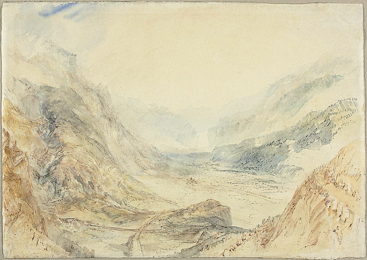 Ansicht im St. Gotthard Pass, Schweiz von Joseph Mallord William Turner