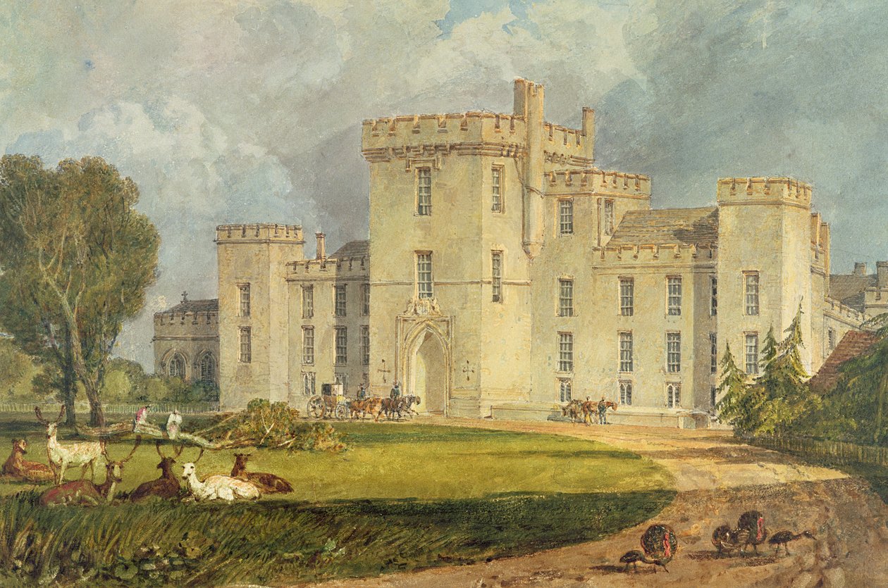 Ansicht von Hampton Court von Nordwesten, ca. 1806 von Joseph Mallord William Turner