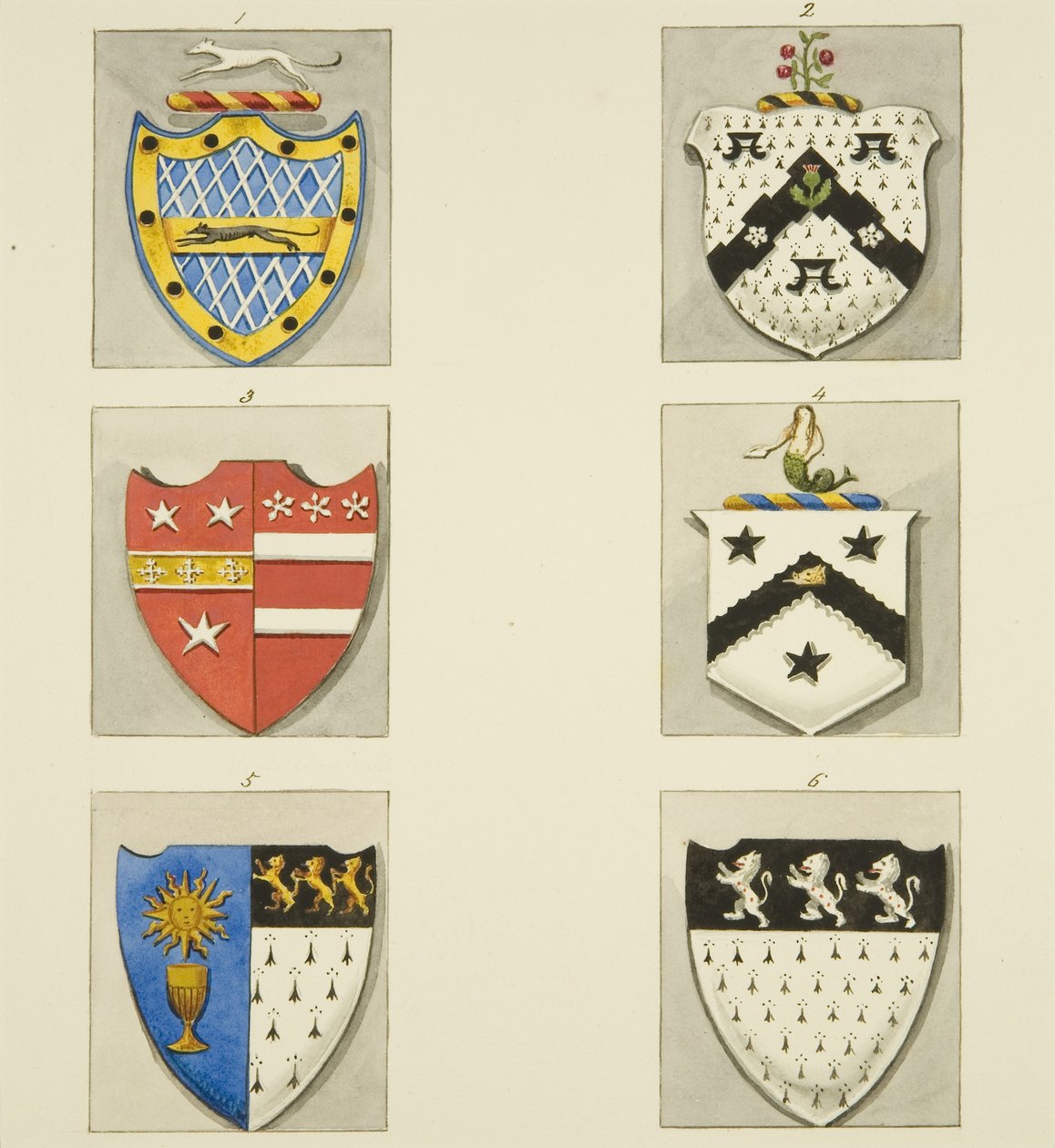 6 Wappen in der St. Pauls Kirche von Joseph Manning