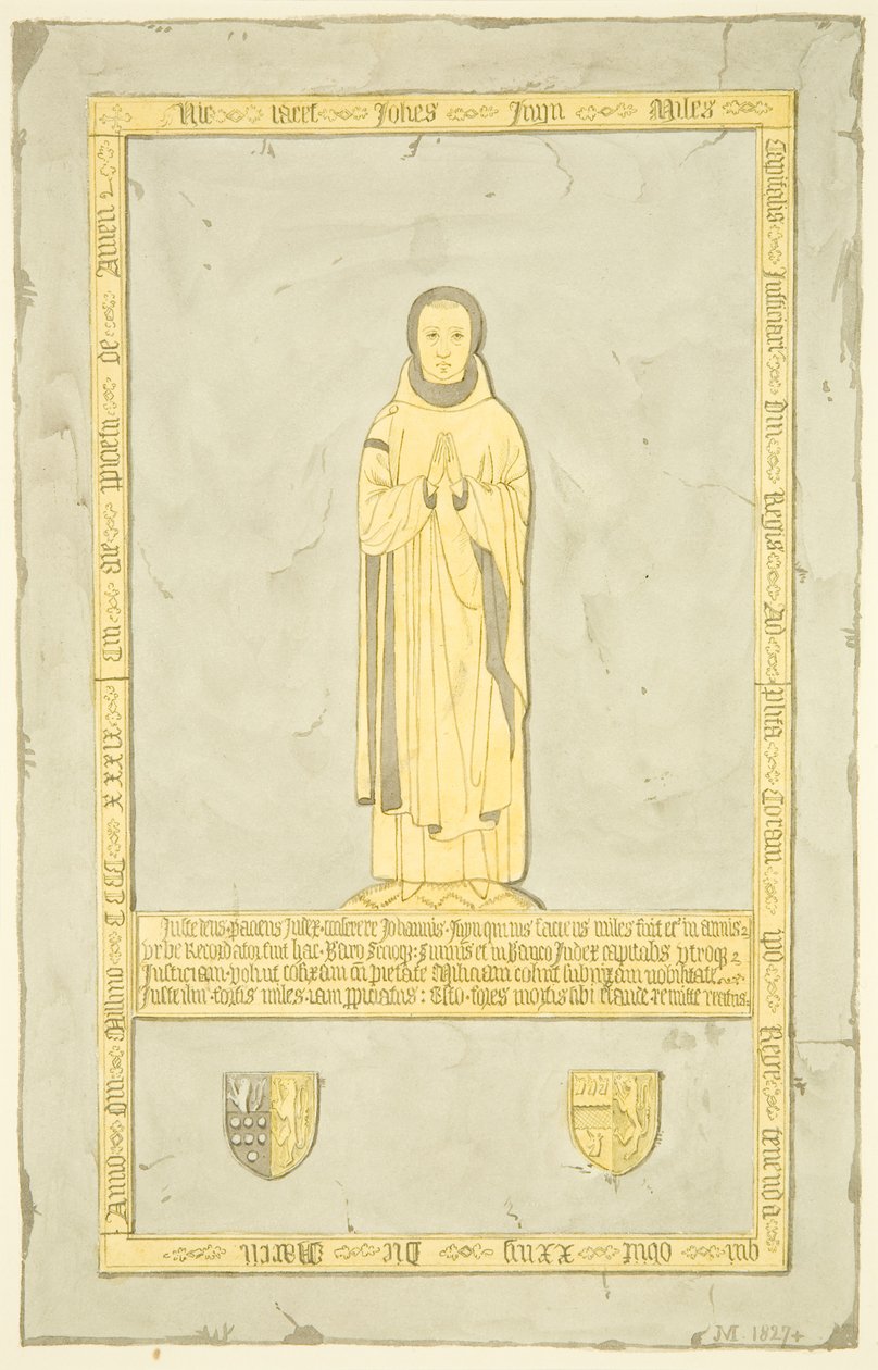 Messingplatte von Sir John Inyn in der St. Mary Redcliffe von Joseph Manning
