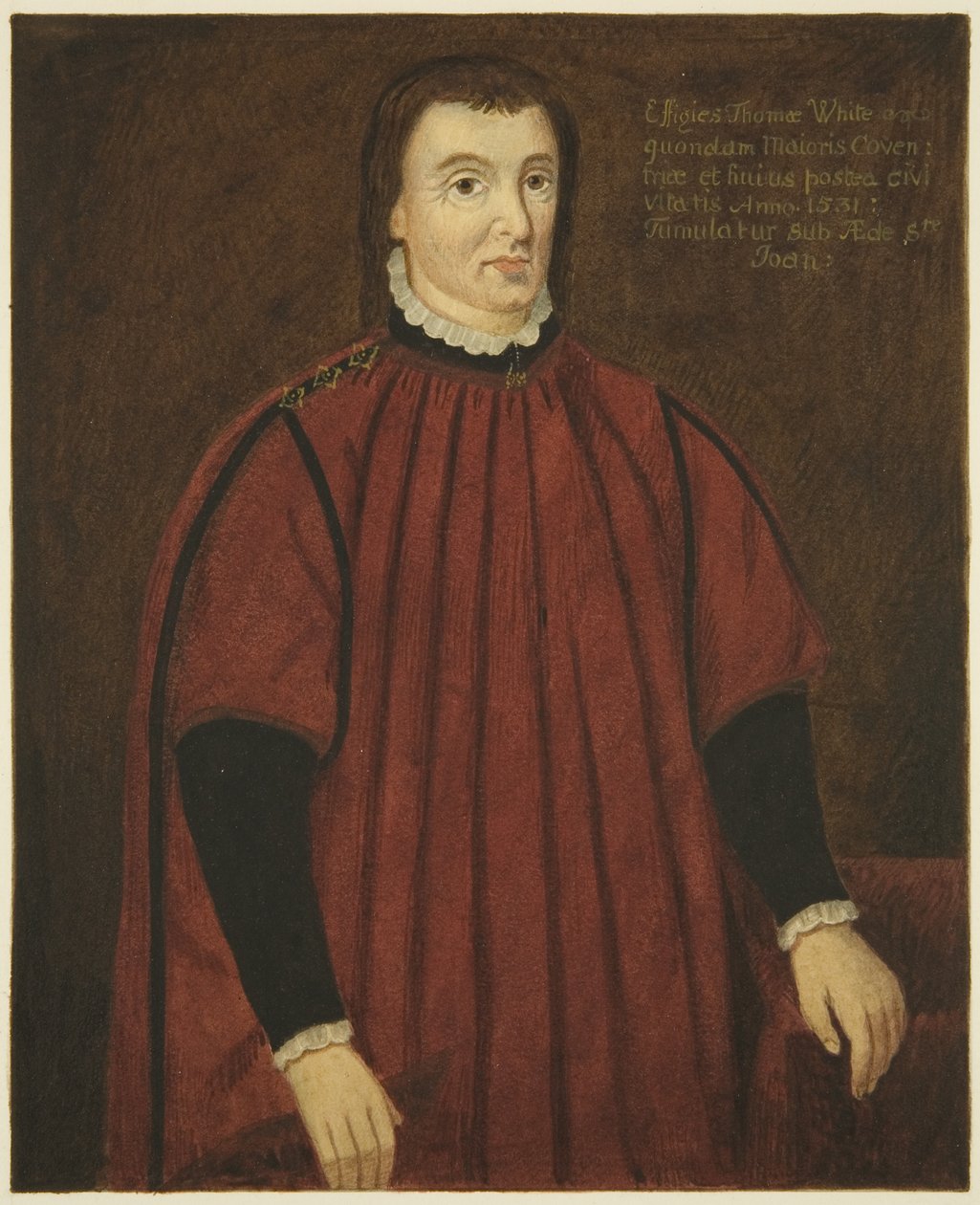 Porträt im Rathaus von Thomas White von Joseph Manning