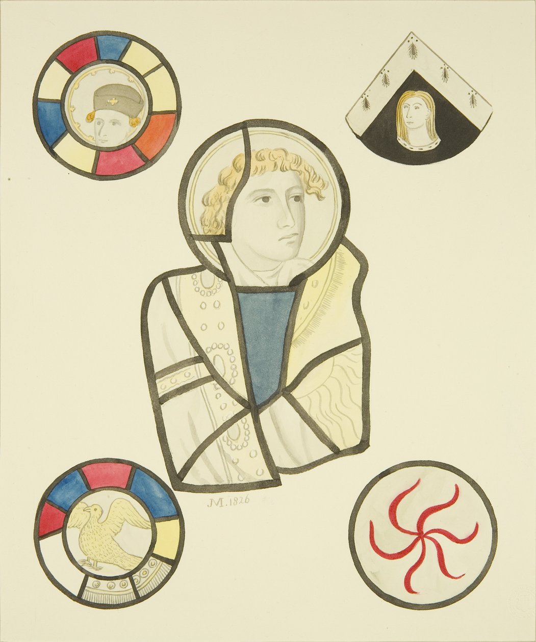 Buntglas im Nordfenster des Chors der St. Mary Redcliffe von Joseph Manning