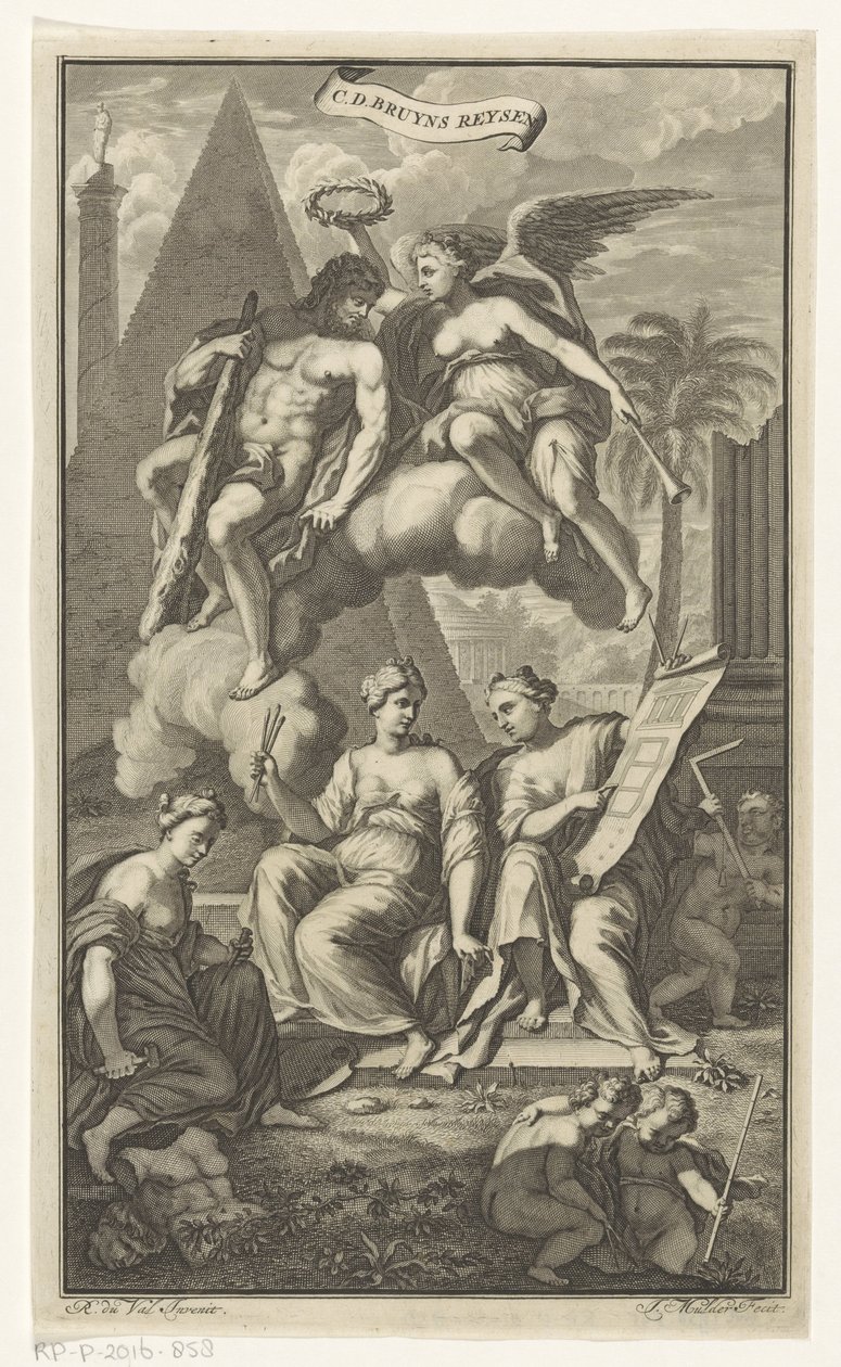 Herkules gekrönt von Victoria von Joseph Mulder