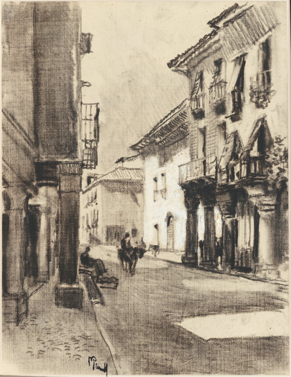 Calle Mayor Alcalá von Joseph Pennell