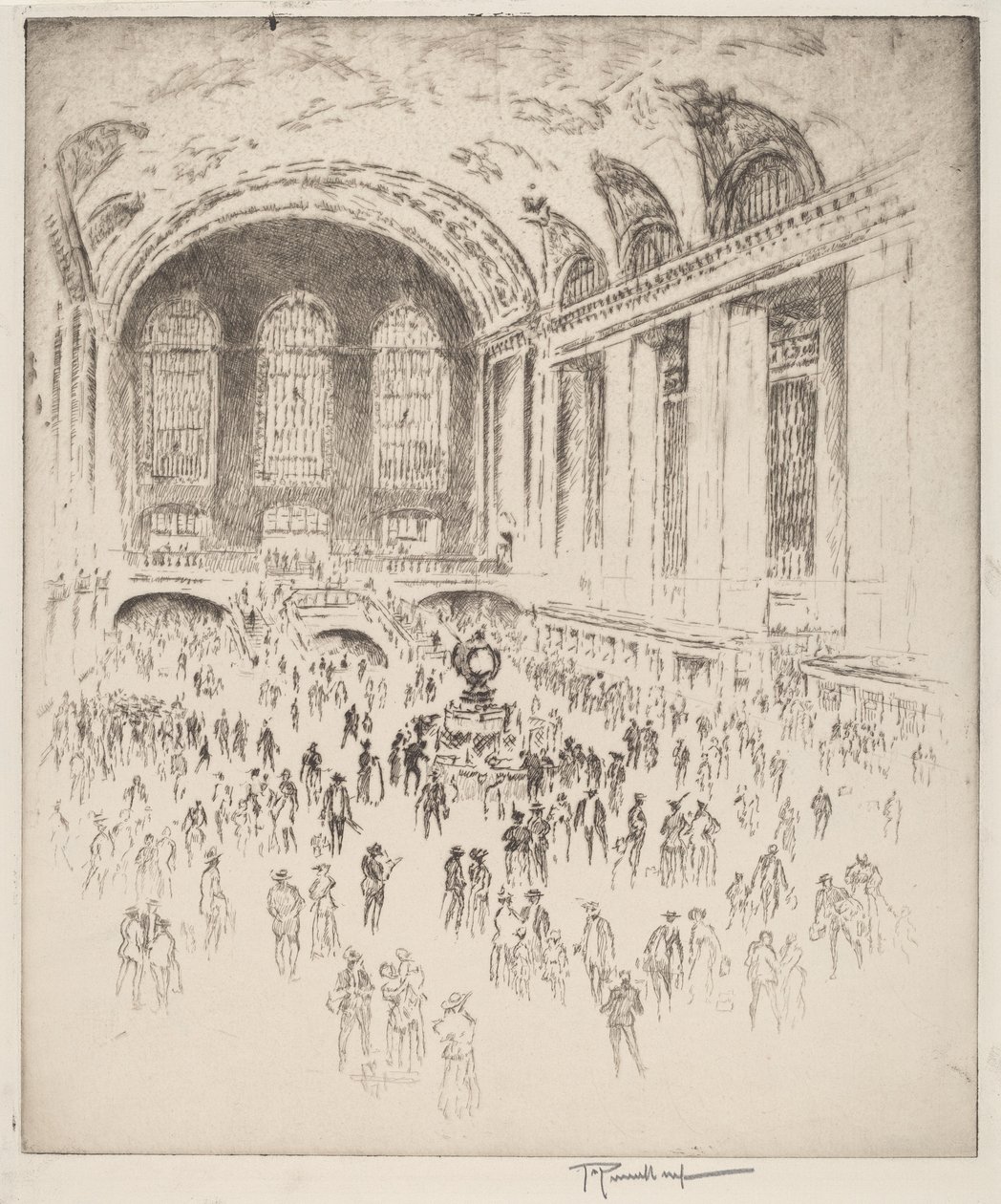 Halle, Grand Central, New York von Joseph Pennell