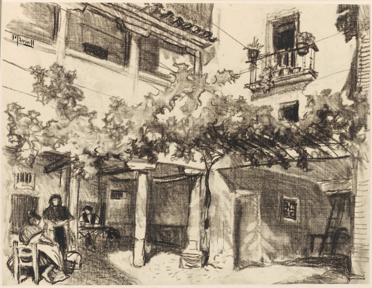 Wundervolle Bilder des häuslichen Lebens, Alcalá von Joseph Pennell