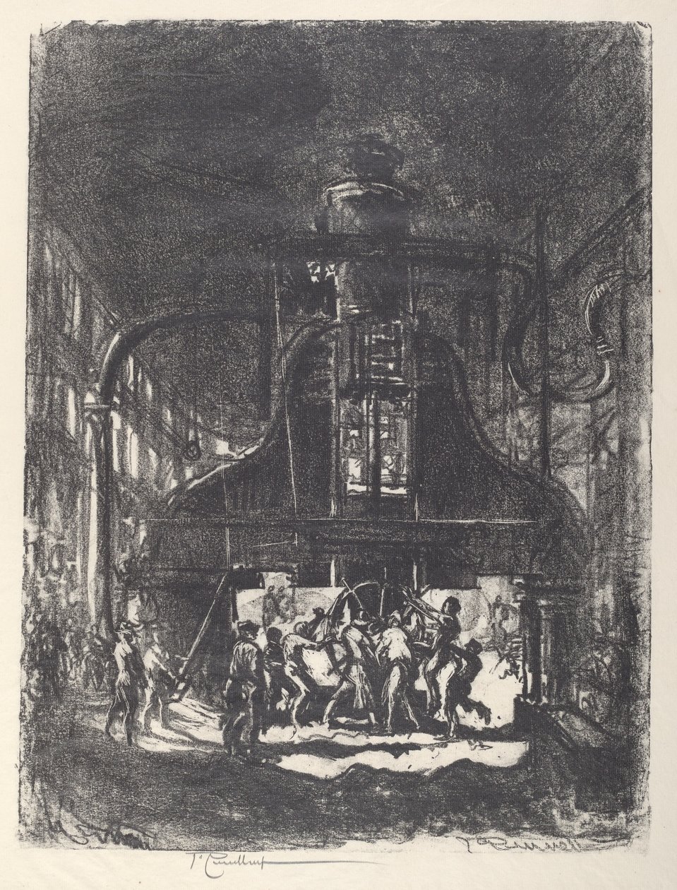 Schmieden von Granaten, Die Sklaven des Rades von Joseph Pennell