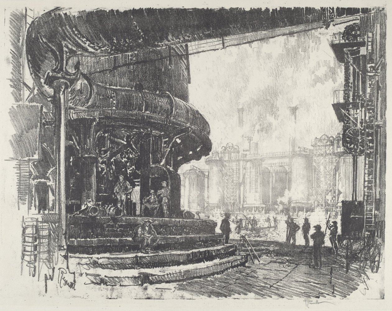 Roheisenherstellung von Joseph Pennell