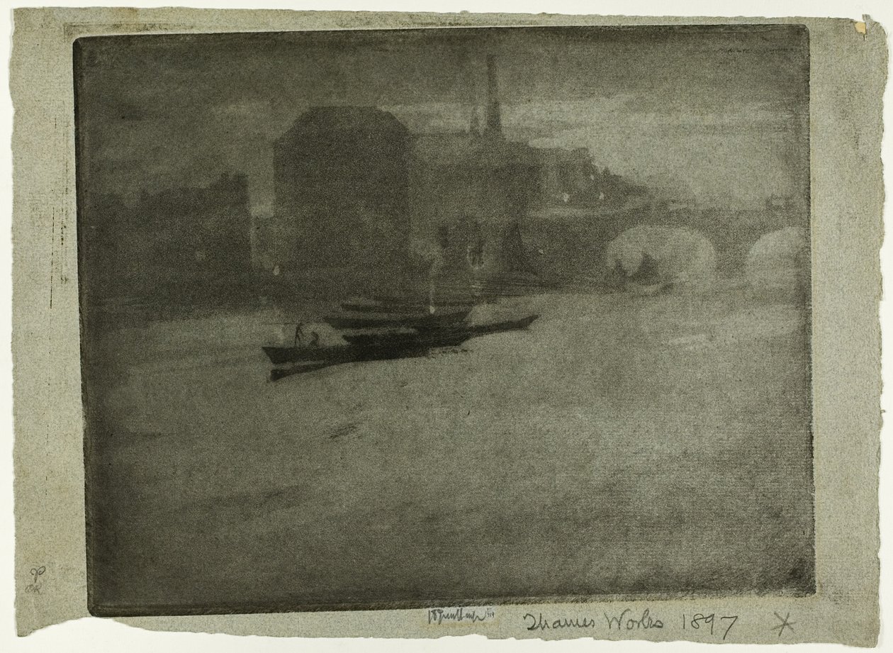 Nebel auf der Themse von Joseph Pennell