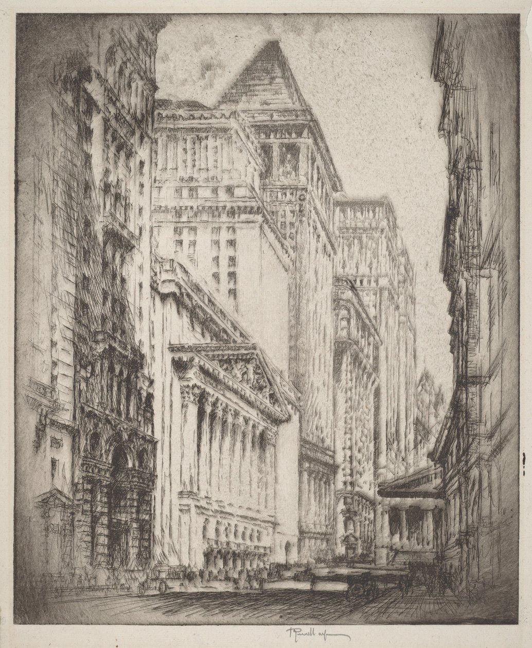 New Yorker Börse von Joseph Pennell
