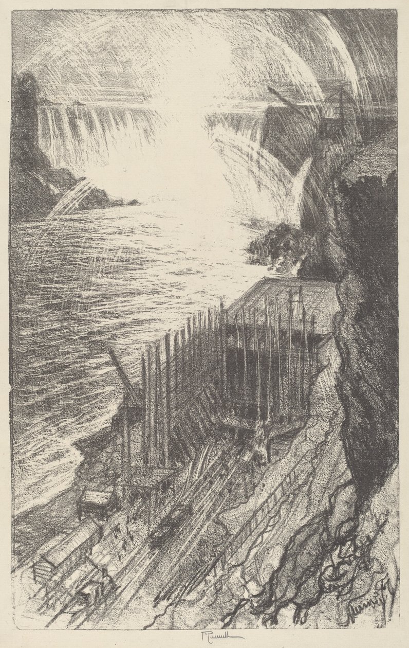 Niagara-Regenbögen, 1910 von Joseph Pennell