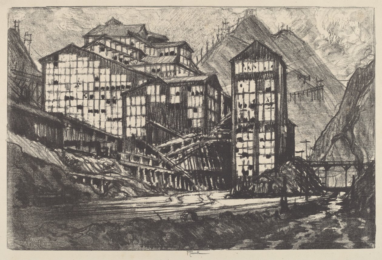 Alter Millionenaugen, 1910 von Joseph Pennell