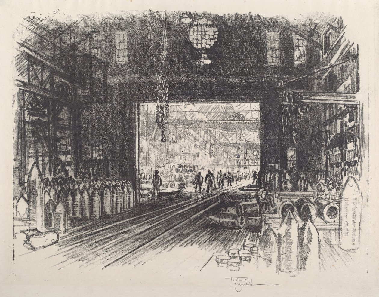 Granatenfabrik, Nr. II von Joseph Pennell