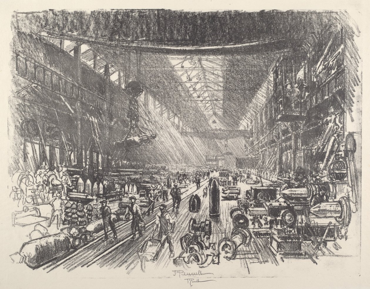 Granatenfabrik, Nr. I von Joseph Pennell