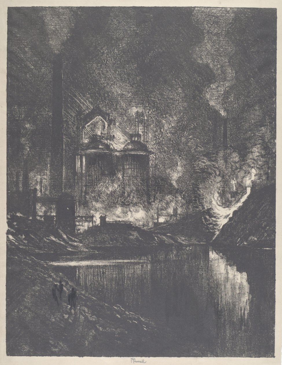 Der Feuersee, Charleroi von Joseph Pennell