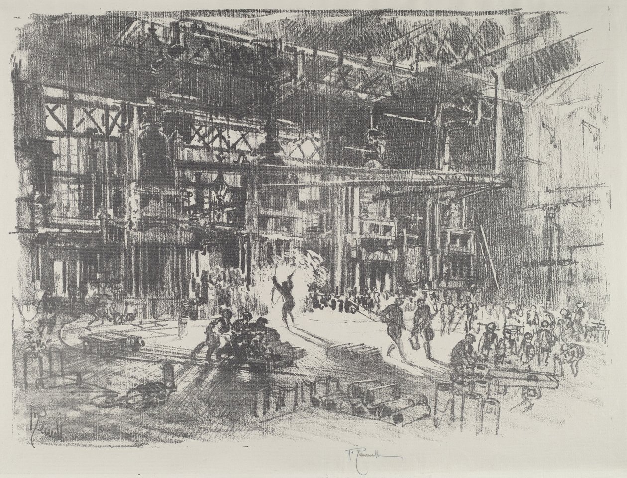 Die Pressen, 1916 von Joseph Pennell