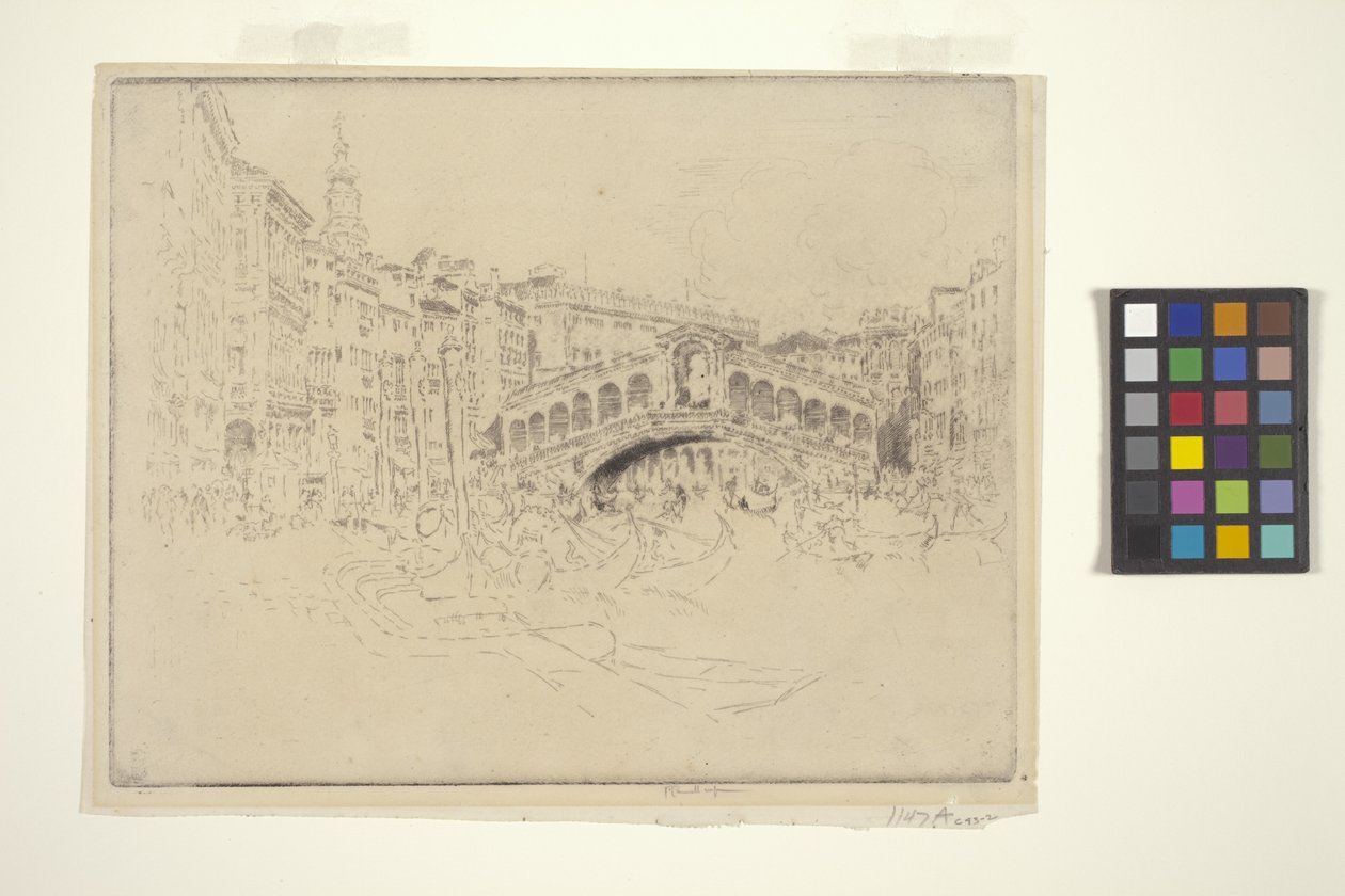 Der Rialto, Venedig von Joseph Pennell