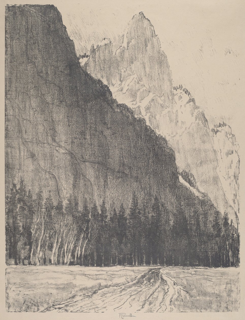 Der Wächter, 1912 von Joseph Pennell