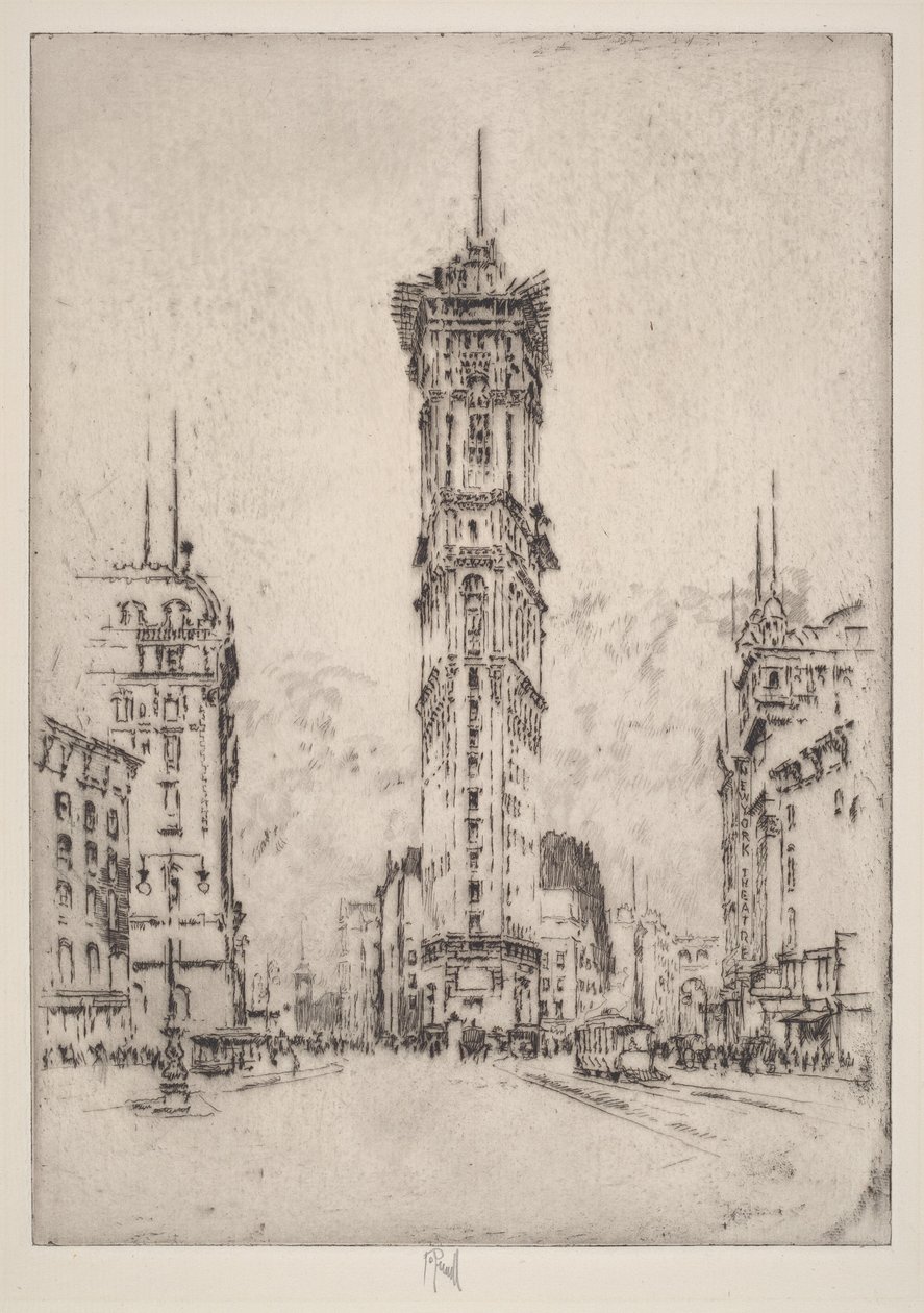 Das Times-Gebäude von Joseph Pennell