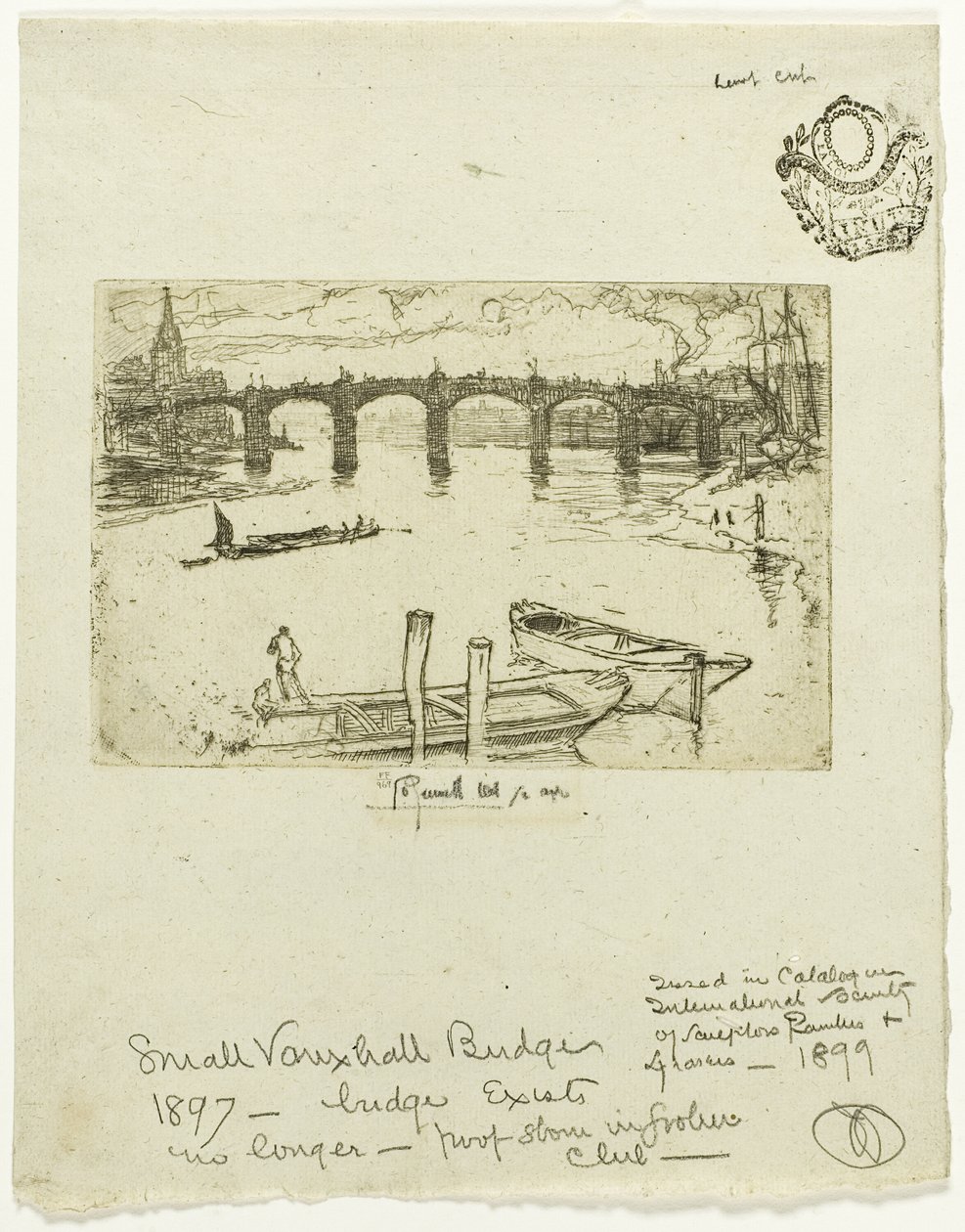 Vauxhall-Brücke von Joseph Pennell