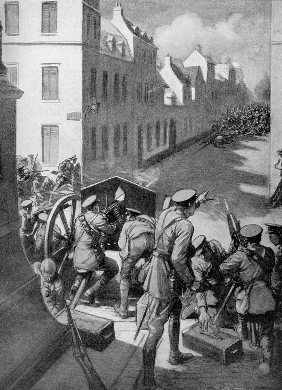 Erster Weltkrieg - Schlacht von Le Cateau 1914 von Joseph Ratcliffe Skelton
