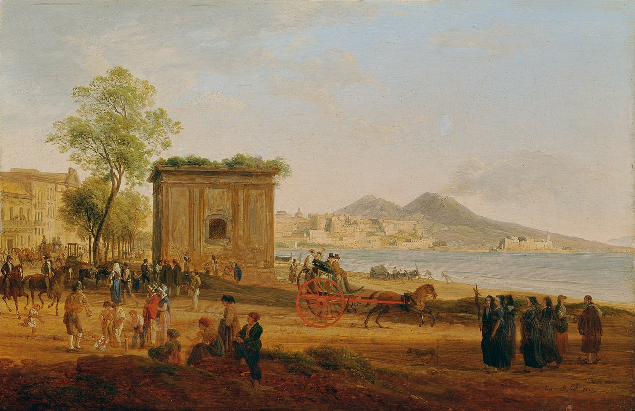 Der Golf von Neapel mit Szenen aus dem Volksleben von Joseph Rebell