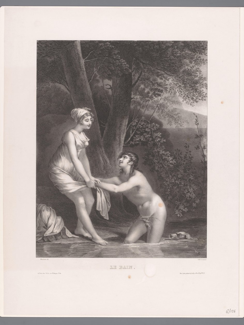 Daphnis und Chloë beim Baden von Joseph Rose Lemercier