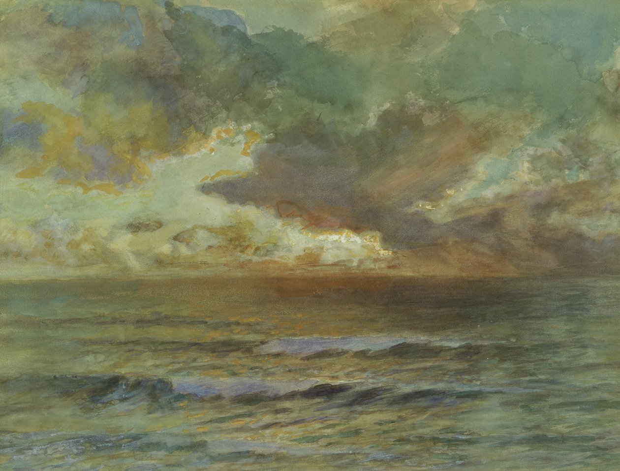 Sonnenuntergang in Seascale von Joseph Severn