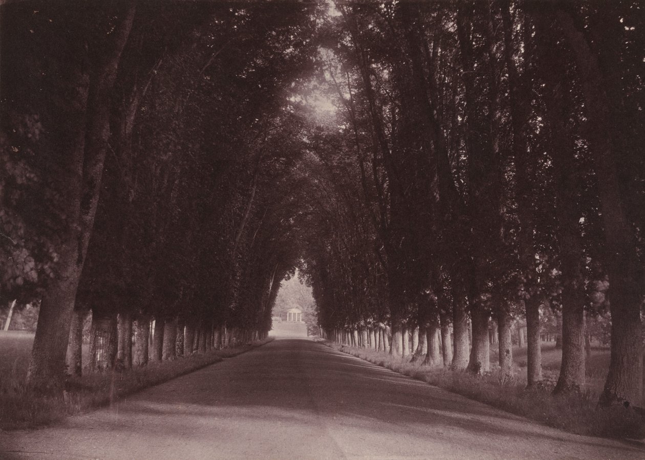 Allee, Château de Grand-Vaux, Savigny-sur-Orge, das Familienheim von Vigier von Joseph Vigier