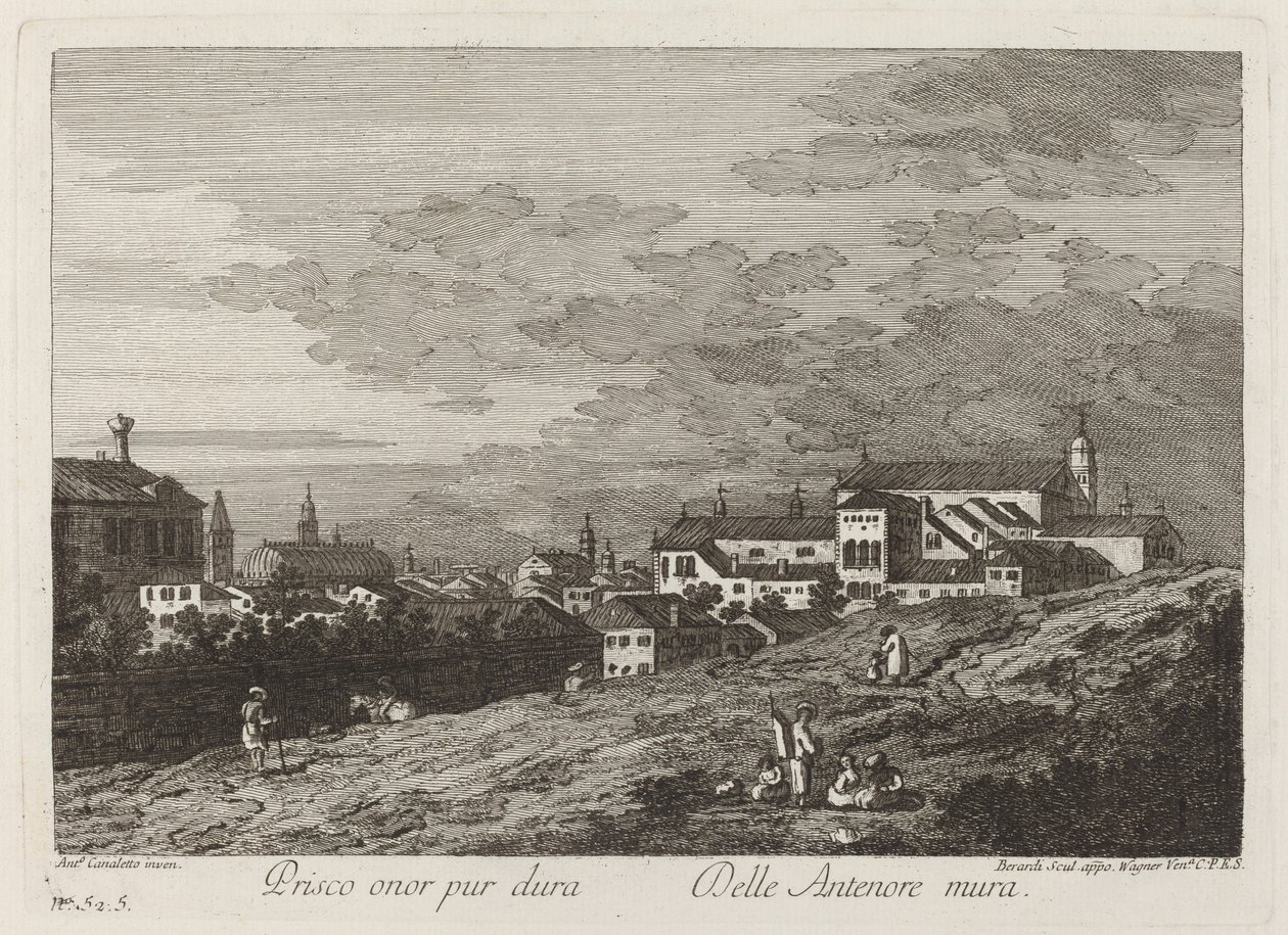 Prisco onor pur dura... von Joseph Wagner after Canaletto