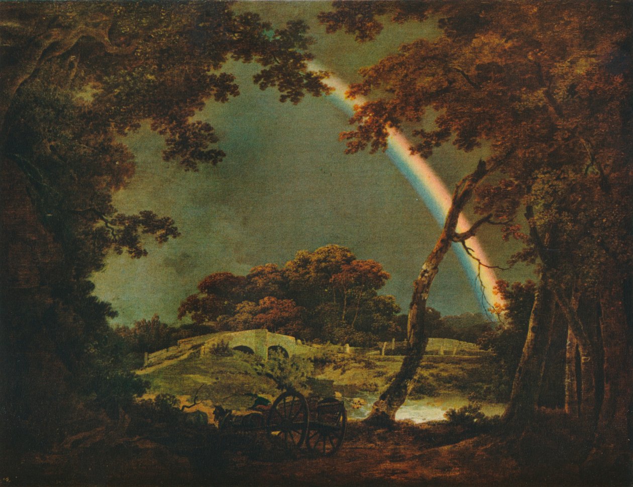 Landschaft mit Regenbogeneffekt, 1794, 1930 von Joseph Wright of Derby