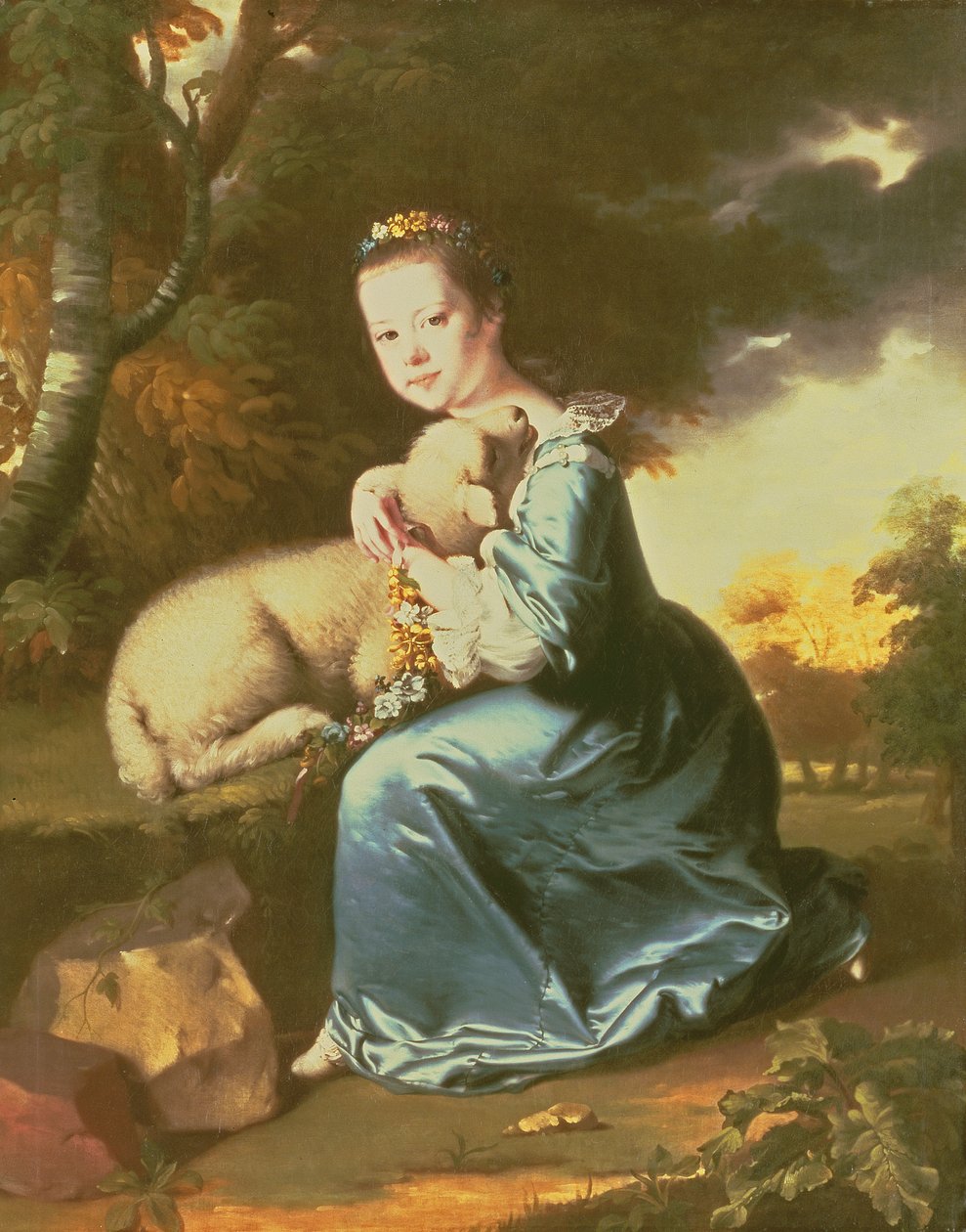 Miss Frances Warren, frühe 1760er von Joseph Wright of Derby