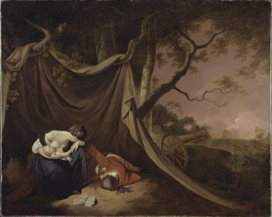 Der tote Soldat, ca. 1789 von Joseph Wright of Derby