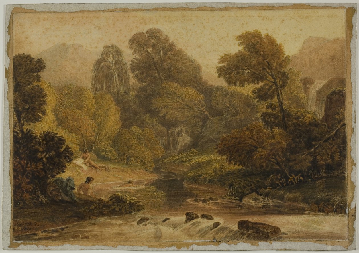 Eine Szene in der Nähe von Lodore, Cumberland von Joshua Cristall