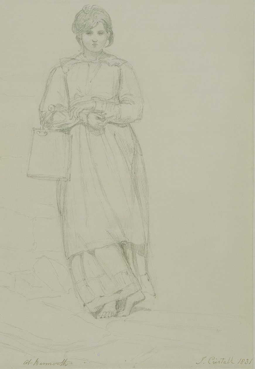 Junges Mädchen mit Milchkännchen, 1831 von Joshua Cristall