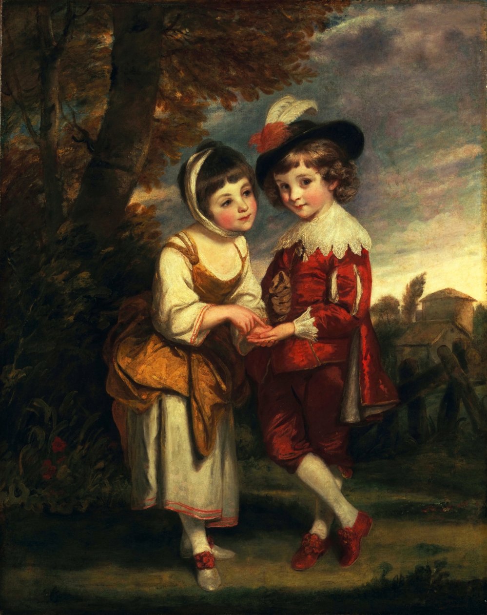 Lord Henry Spencer und Lady Charlotte Spencer, später Charlotte Nares: Die jungen Wahrsager von Joshua Reynolds
