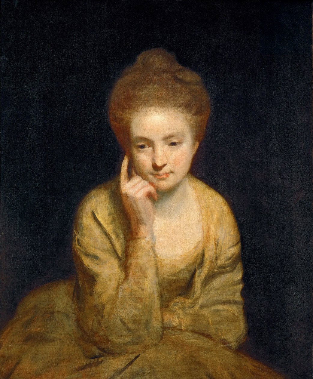 Neoklassizismus: Porträtstudie einer jungen Dame von Joshua Reynolds