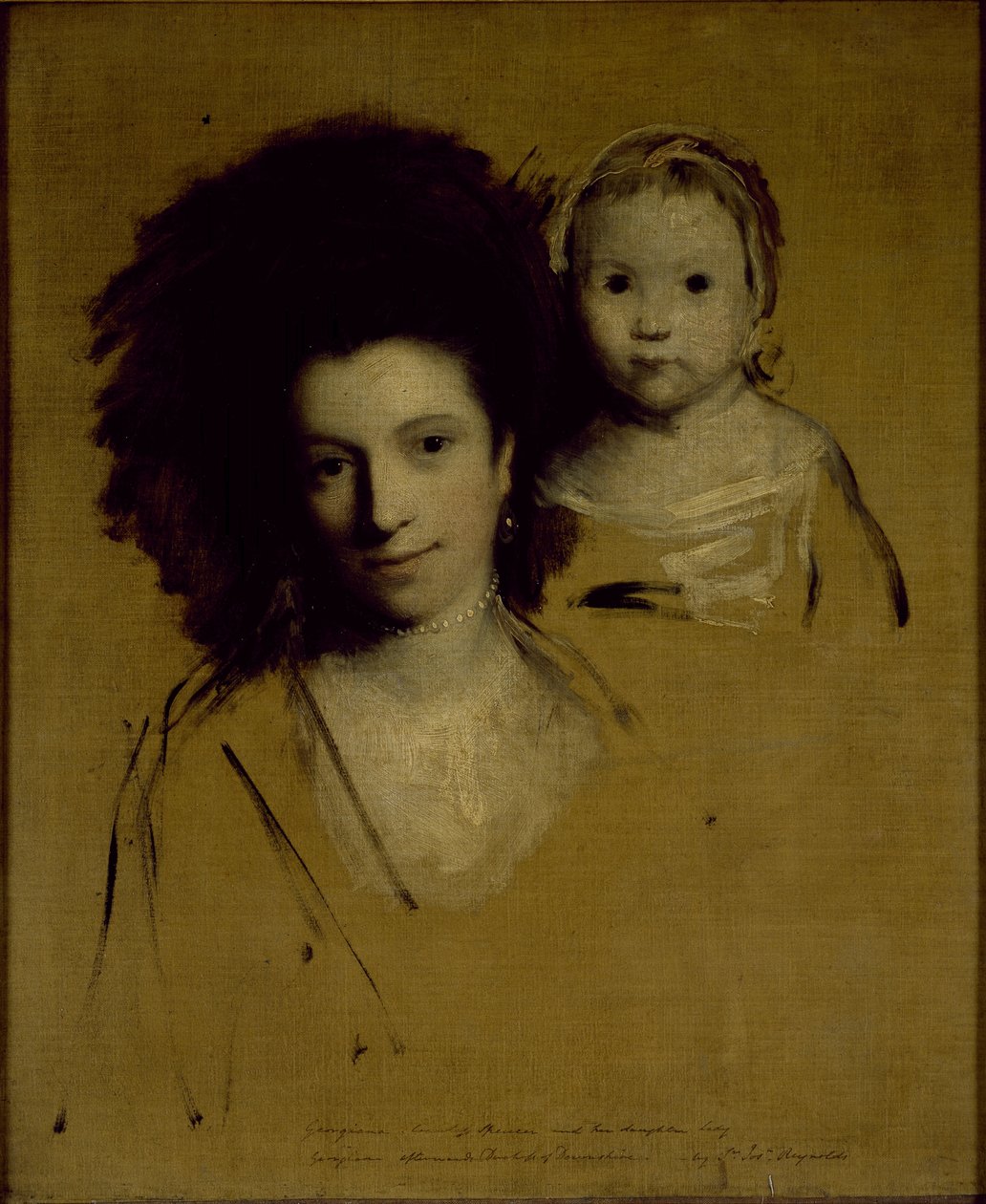 Studien von Georgiana, Herzogin von Devonshire und ihrer Tochter Lady Georgiana Cavendish von Joshua Reynolds