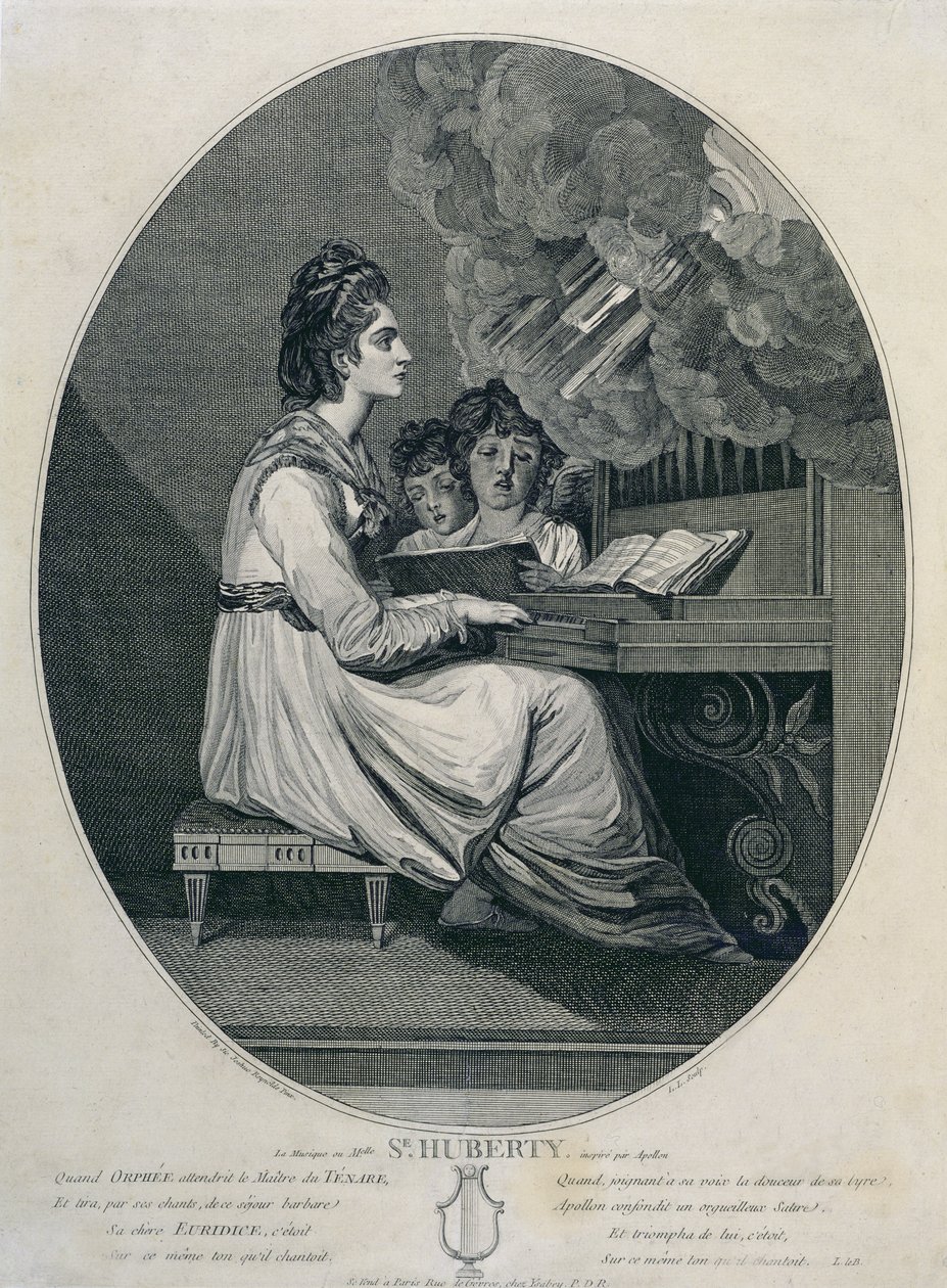Die Musik von Mademoiselle S. Huberty inspiriert von Apollo von Joshua Reynolds