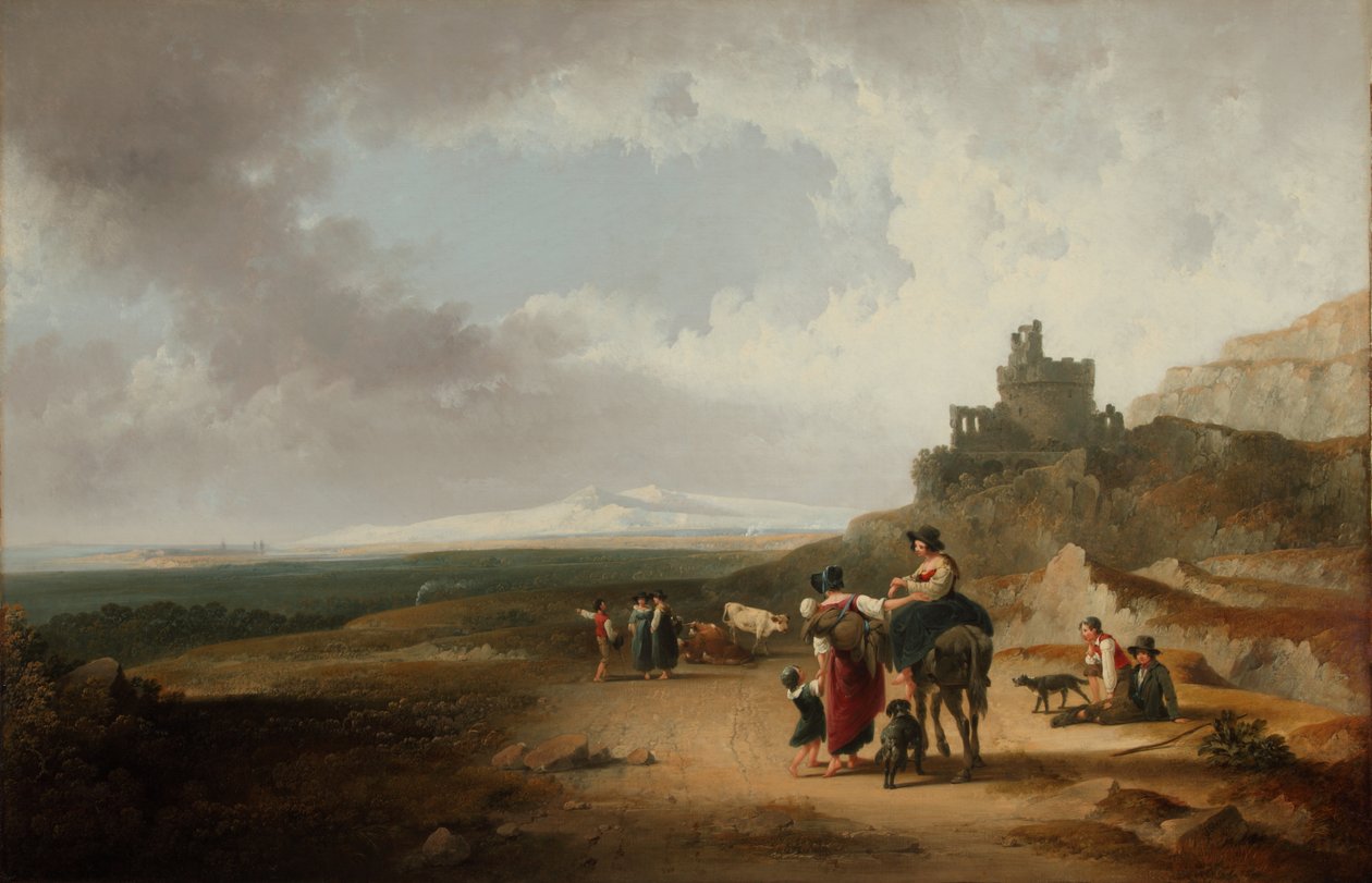 Romantische Landschaft 1835 von Joshua Shaw