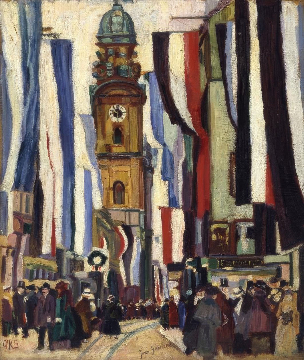Festtag an der Theatinerkirche von Josse Goossens