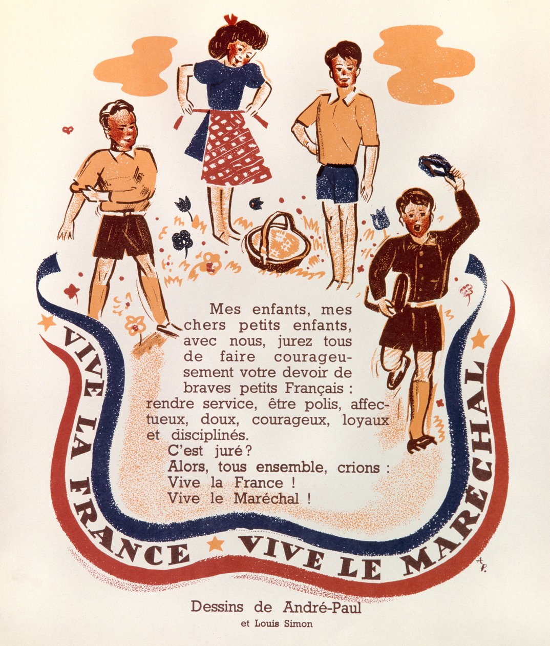 Propaganda des Marschalls Pétain von Josse Photo